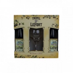 Coffret LeFort triple 4x33cl et 1 verre - Belbiere