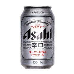 Asahi Super Dry Japanese Beer 24 x 330ml Cans - Liquor Library