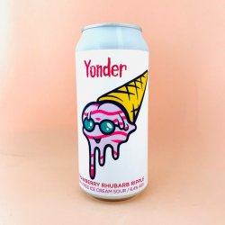 Yonder Brewing & Blending. Strawberry Rhubarb Ripple [Dairy-Free Ice Cream Sour] - Alpha Bottle Shop & Tap