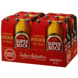 Super Bock Lager 5,4% Vol. Portugal 24 x 33 cl EW Flaschen - Pepillo