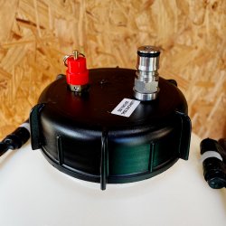 4 King Keg Barrel Cap with Ball Lock CO2 Gas Connector and PRV - Brewbitz Homebrew Shop