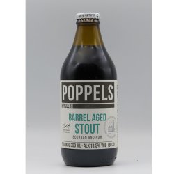 Poppels - Barrel Aged Stout – Bourbon and Rum - DeBierliefhebber