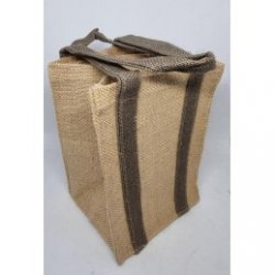 SAC JUTE NATUREL PETIT FORMAT   2 CORDES - Caves Saint Poloises
