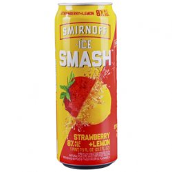 Smirnoff Smash Strawberry Lemon 1224oz cans - Beverages2u
