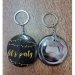 PORTE CLEF DECAPSULEUR Let's Party Noir D6cm PORTE CLEF DECAPSULEUR Let's Party Noir D6cm