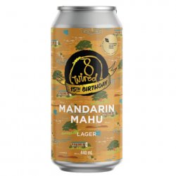 8 Wired Mandarin Mahu Lager 440mL - The Hamilton Beer & Wine Co