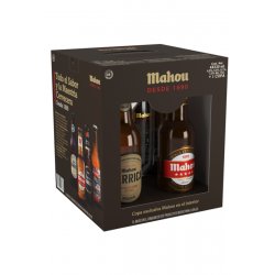 Pack Mahou 4 Cervezas + Copa - Cervezas del Mundo