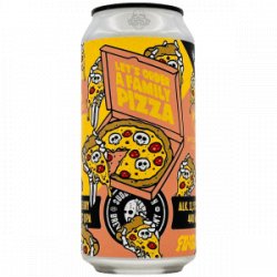 Sudden Death X Finback X Bereta X Basqueland – Let´s Order A Family Pizza - Rebel Beer Cans