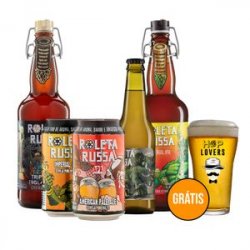 Kit 5 cervejas Roleta Russa + copo grátis - CervejaBox