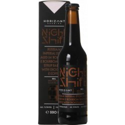 HORIZONT Brewing Night Shift Vintage 2025 / Russian Imperial Stout Aged In Bourbon Maple Syrup Barrels With Chocolate & Coffee HORIZONT Brewing Night Shift Vintage 2025 / Russian Imperial Stout Aged In Bourbon Maple Syrup Barrels With Chocolate & Coffee