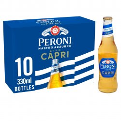 Peroni Nastro Azzurro Stile Capri 10 x 330ml Bottles - Liquor Library