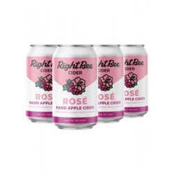 RIGHT BEE ROSE CIDER 12oz 6PK CANS - Schaefer’s