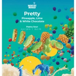 Magic Road Pretty Pineapple, Lime & White Chocolate Magic Road Pretty Pineapple, Lime & White Chocolate