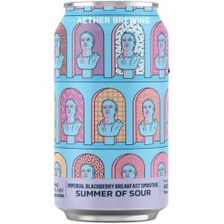 Aether Brewing SOS Imperial Blackberry Smoothie Sour 375ml - BoozeBud