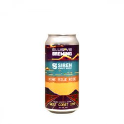 Elusive  Siren  Nine Mile Ride WC IPA - Craft Metropolis