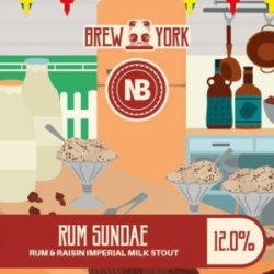 Brew York x Nerd Brewing  Rum Sundae  12% - The Black Toad
