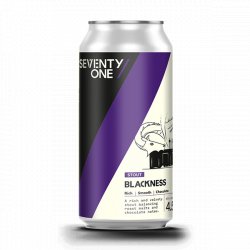 71 Brewing Blackness - Stout 440ml Can - Fountainhall Wines