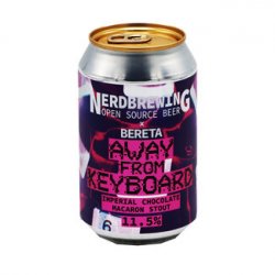 Nerdbrewing collab Bereta Brewing Co. - Away From Keyboard Imperial Chocolate Macaron Stout - Bierloods22