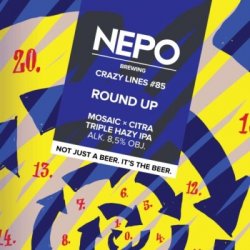 Nepomucen  Crazy Lines #85 Round Up  Mosaic & Citra Triple Hazy IPA - Browarium