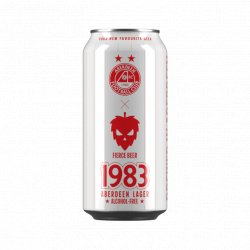 Fierce 1983 ALCOHOL FREE LAGER (ABERDEEN FC COLLAB) 0.5% 440ml Fierce 1983 ALCOHOL FREE LAGER (ABERDEEN FC COLLAB) 0.5% 440ml