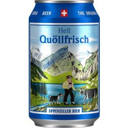 Appenzeller Quöllfrisch Hell 4.8% - 24 x 33 cl Dose - Bieronlineshop