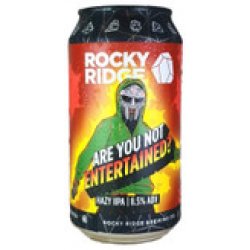 Rocky Ridge Are You Not Entertained!? Hazy Double IPA 375mL ABV 8.5%  Australian Craft Beer - Hopshop