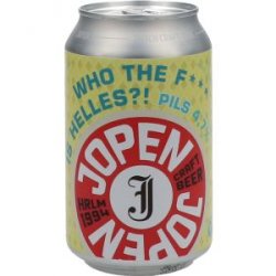 Jopen Who the F*** is Helles?! Pils - Drankgigant.nl