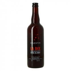 La Dix Bière Blonde Biologique Brasserie Célestin du Vieux Lille 75 cl - Calais Vins