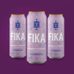 Thornbridge Fika, 7.4% Cold Brew Coffee Stout 12 x 440ml cans - Thornbridge Brewery