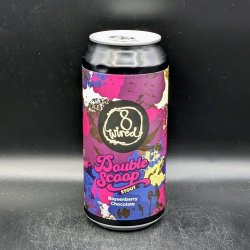 8 Wired Double Scoop Boysenberry Chocolate Stout Can Sgl - Saccharomyces Beer Cafe