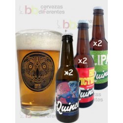 La Quince Pack 6 botellas y 1 vaso - Cervezas Diferentes