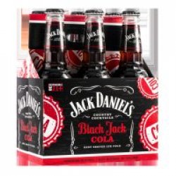 Jack Daniels Cola 10oz 6Pk Btl - Luekens Wine & Spirits