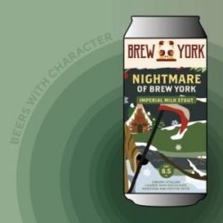 Brew York  Nightmare Of Brew York [8.5% Imperial Stollen Stout] - Red Elephant