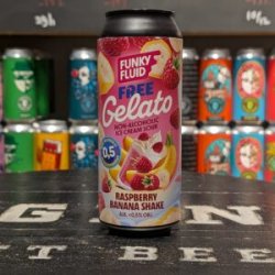 Funky Fluid Free Gelato: Raspberry Banana Shake Funky Fluid Free Gelato: Raspberry Banana Shake