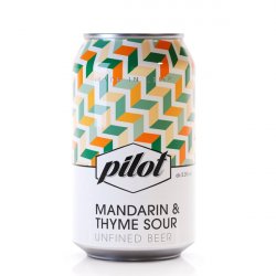 Pilot Brewery, Mandarin & Thyme Sour, 330ml Can - The Fine Wine Company