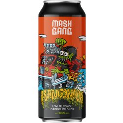 Mash Gang Mangonada Alcohol Free Mango Pilsner 440ml (0.5%) - Indiebeer