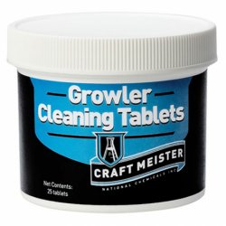 TABLETAS CRAFT MEISTER PARA LIMPIAR GROWLERS, 25 PCS - Insumos Cerveceros de Occidente