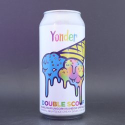 Yonder - Double Scoop: Bubblegum Unicorn Rainbow Sprinkles - 8.4% (440ml) - Ghost Whale