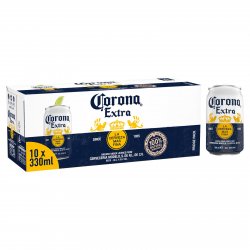 Corona Lager 10 x 330ml Cans - Liquor Library