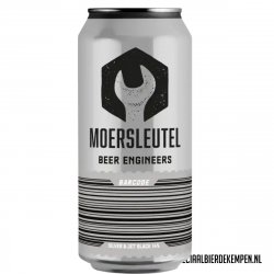 Moersleutel Craft Brewery Barcode: Silver & Jet Black