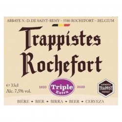 Rochefort, Triple Extra, Triple, 8.1%, 330ml - The Epicurean