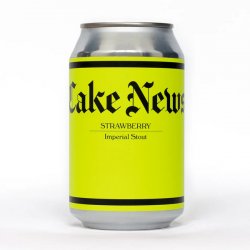 Omnipollo - Cake News - 10.5% Strawberry Double Breakfast Imperial Stout - 330ml Can - The Triangle