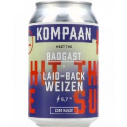Kompaan Badgast Laid Back Weizen - Drankgigant.nl