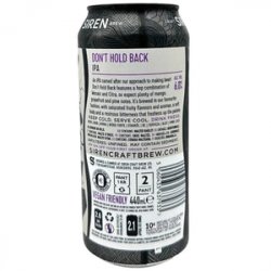 Siren Craft Brew Siren Dont Hold Back - Beer Shop HQ