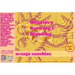 Olfactory Orange Sunshine 16oz can - Bine & Vine