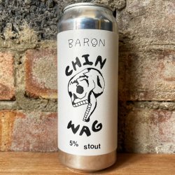 Baron Chin Wag Stout 5% (500ml) - Caps and Taps