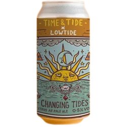 Lowtide x Time & Tide Changing Tides Collab Alcohol Free Citrus Pale Ale 440ml (0.5%) - Indiebeer