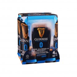 Guinness 0 NA Stout Beer  4-pack Cans - Loren’s Alcohol-Free Beverages