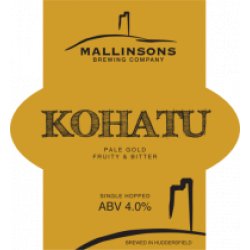 Mallinsons Kohatu (Cask) - Pivovar