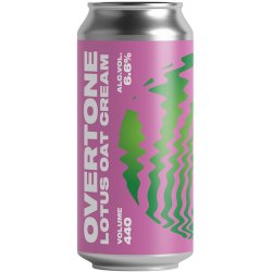 Overtone Lotus Oat Cream IPA 440ml (6.6%) - Indiebeer